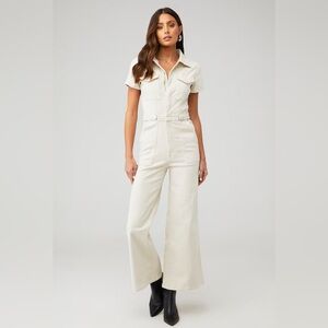Good American Cream Jumpsuit